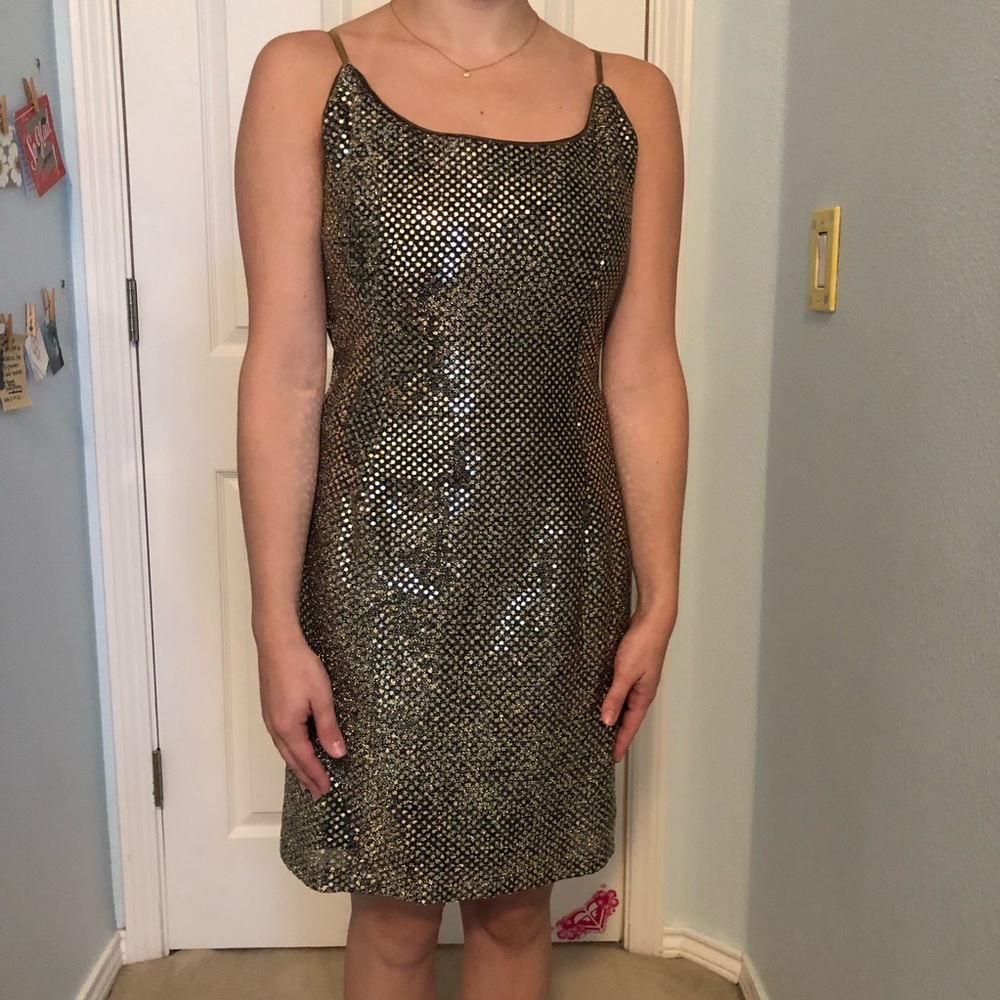 Dove & Johnny glitter cocktail dress